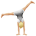 🤸🏼 person cartwheeling: medium-light skin tone display on Apple